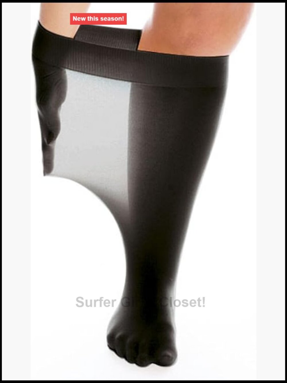 SuperWide 120 Denier Knee Highs Plus Size Wide Calf Microfibre